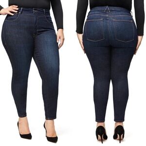Good American Blue Good Legs Crop Plus Jeans 24